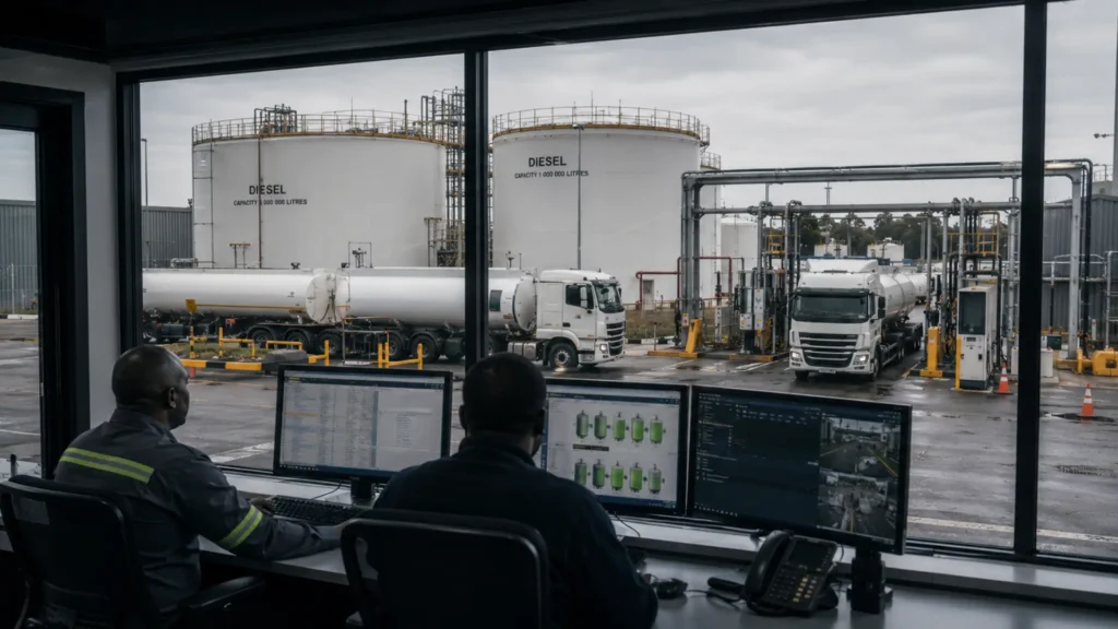 Fuel Storage Monitoring system protecting commercial fleet fuel storage in Gauteng
