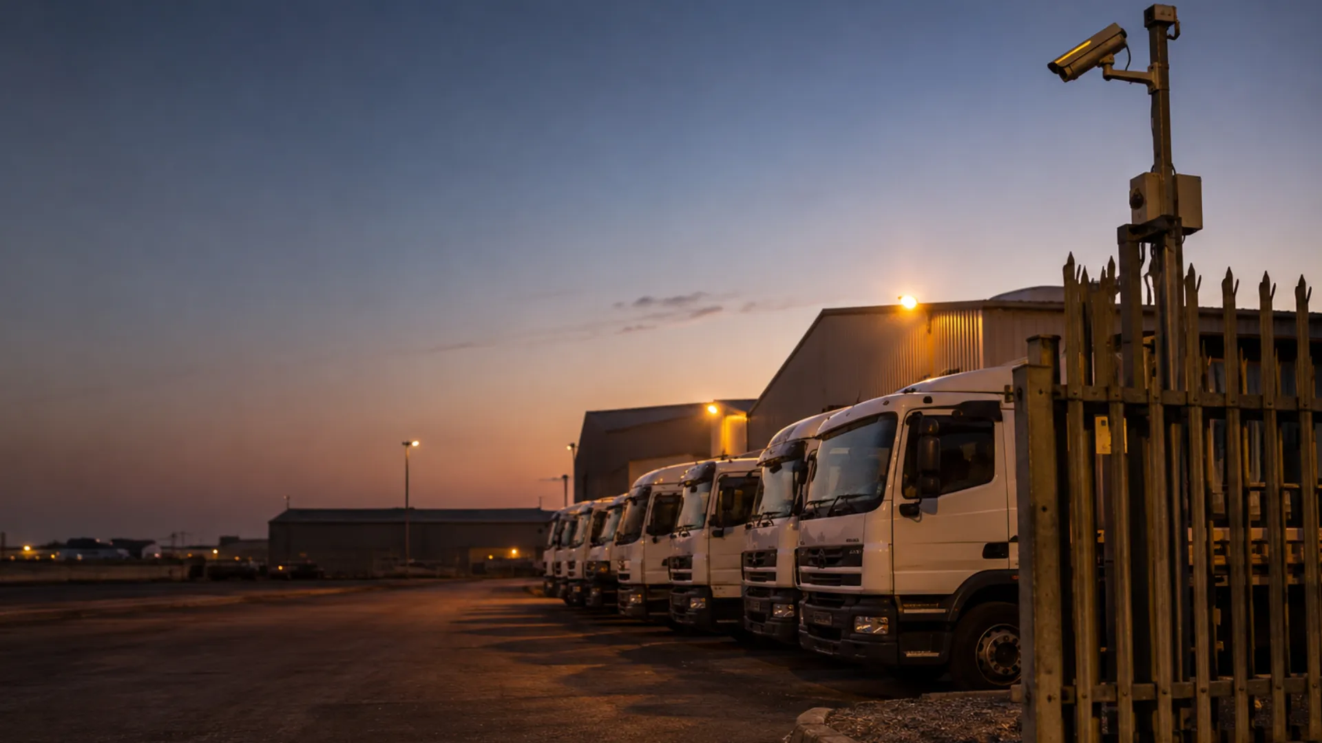 Fleet security Samrand truck yard with CCTV monitoring at a Centurion industrial site