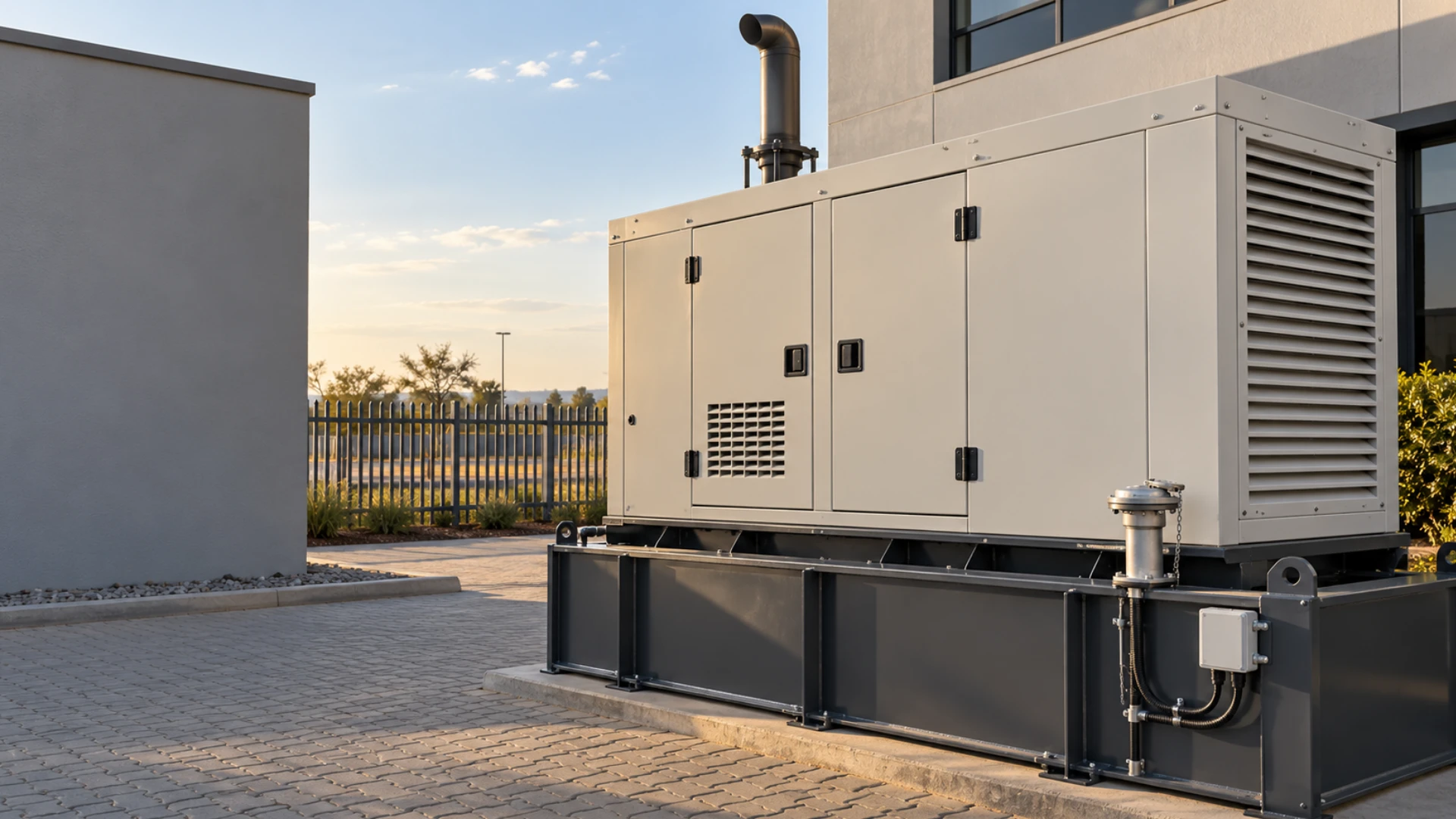 Generator fuel monitoring Centurion office park standby diesel generator and base tank